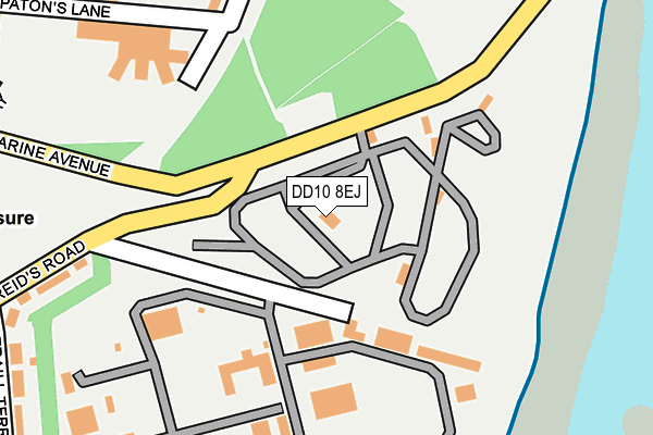 DD10 8EJ map - OS OpenMap – Local (Ordnance Survey)