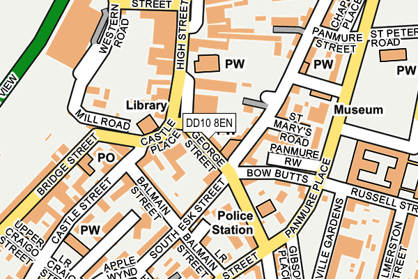 DD10 8EN map - OS OpenMap – Local (Ordnance Survey)