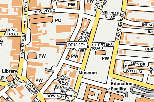 DD10 8EY map - OS OpenMap – Local (Ordnance Survey)