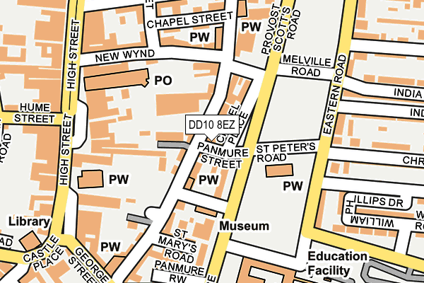 DD10 8EZ map - OS OpenMap – Local (Ordnance Survey)