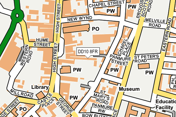 DD10 8FR map - OS OpenMap – Local (Ordnance Survey)