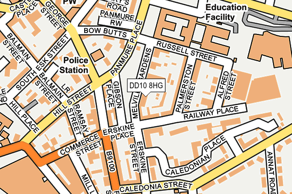 DD10 8HG map - OS OpenMap – Local (Ordnance Survey)