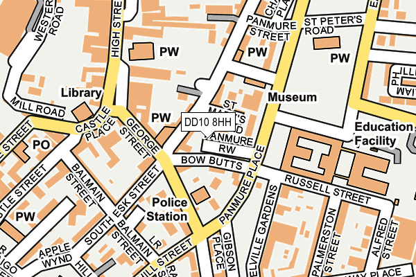 DD10 8HH map - OS OpenMap – Local (Ordnance Survey)