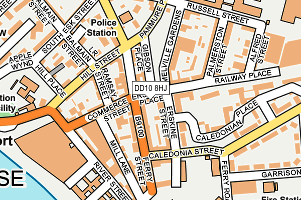 DD10 8HJ map - OS OpenMap – Local (Ordnance Survey)