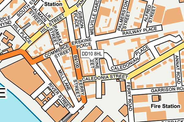DD10 8HL map - OS OpenMap – Local (Ordnance Survey)