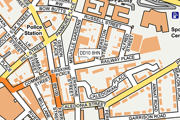 DD10 8HN map - OS OpenMap – Local (Ordnance Survey)
