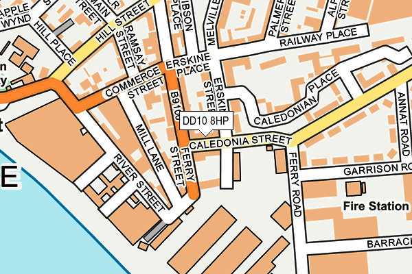 DD10 8HP map - OS OpenMap – Local (Ordnance Survey)