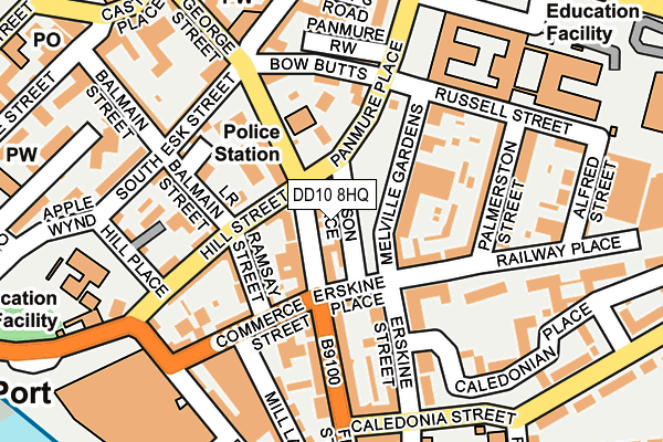 DD10 8HQ map - OS OpenMap – Local (Ordnance Survey)