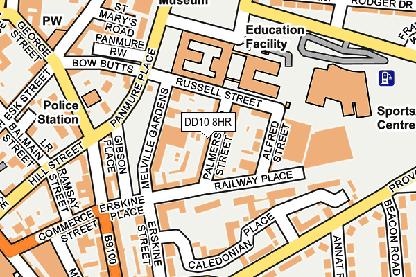 DD10 8HR map - OS OpenMap – Local (Ordnance Survey)
