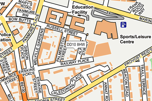 DD10 8HW map - OS OpenMap – Local (Ordnance Survey)