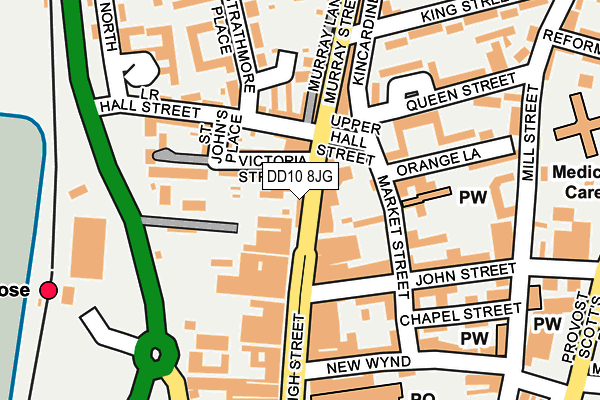 DD10 8JG map - OS OpenMap – Local (Ordnance Survey)
