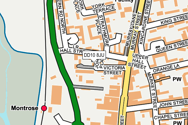 DD10 8JU map - OS OpenMap – Local (Ordnance Survey)
