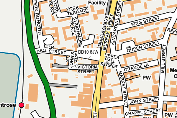 DD10 8JW map - OS OpenMap – Local (Ordnance Survey)
