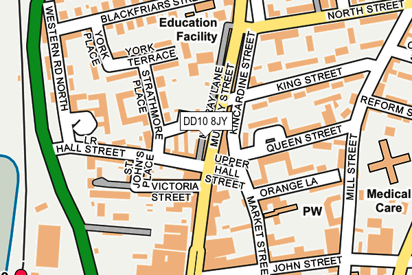 DD10 8JY map - OS OpenMap – Local (Ordnance Survey)