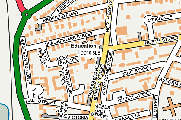 DD10 8LE map - OS OpenMap – Local (Ordnance Survey)