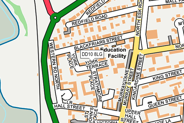 DD10 8LG map - OS OpenMap – Local (Ordnance Survey)