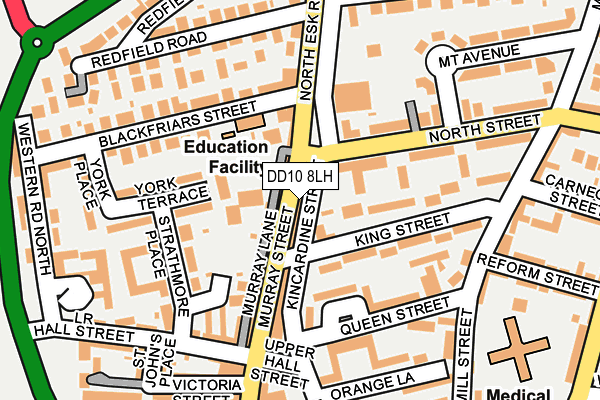 DD10 8LH map - OS OpenMap – Local (Ordnance Survey)