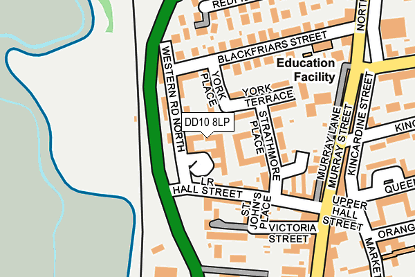 DD10 8LP map - OS OpenMap – Local (Ordnance Survey)