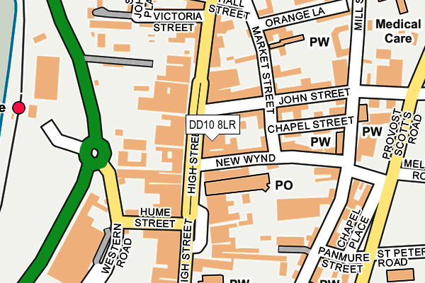 DD10 8LR map - OS OpenMap – Local (Ordnance Survey)