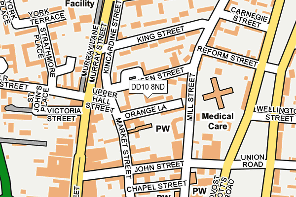 DD10 8ND map - OS OpenMap – Local (Ordnance Survey)