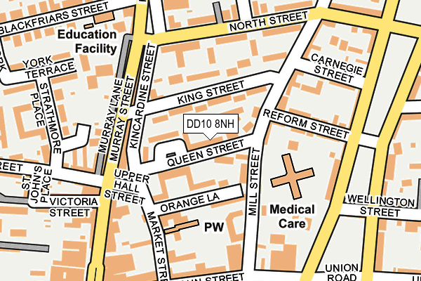 DD10 8NH map - OS OpenMap – Local (Ordnance Survey)