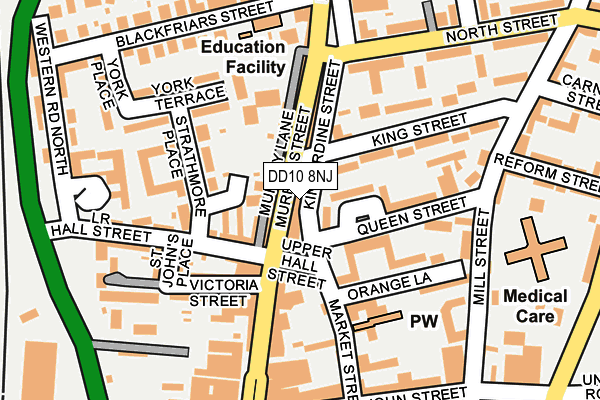 DD10 8NJ map - OS OpenMap – Local (Ordnance Survey)