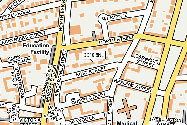 DD10 8NL map - OS OpenMap – Local (Ordnance Survey)