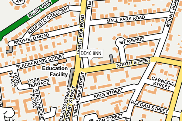 DD10 8NN map - OS OpenMap – Local (Ordnance Survey)