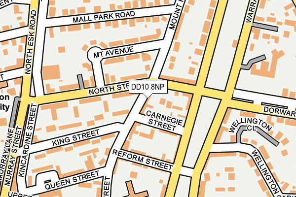 DD10 8NP map - OS OpenMap – Local (Ordnance Survey)