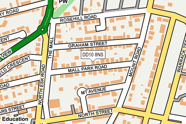 DD10 8NS map - OS OpenMap – Local (Ordnance Survey)
