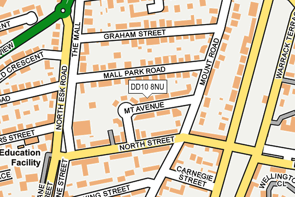 DD10 8NU map - OS OpenMap – Local (Ordnance Survey)