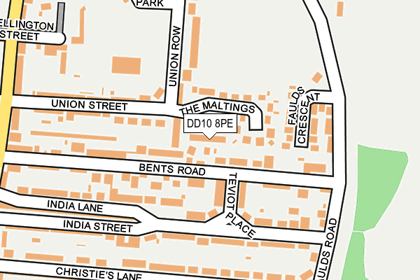 DD10 8PE map - OS OpenMap – Local (Ordnance Survey)