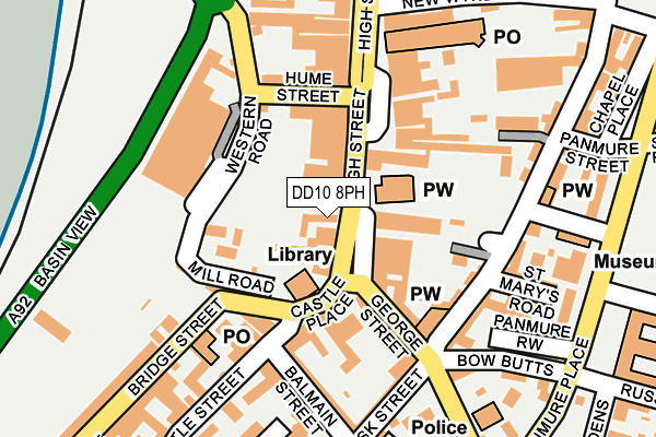 DD10 8PH map - OS OpenMap – Local (Ordnance Survey)
