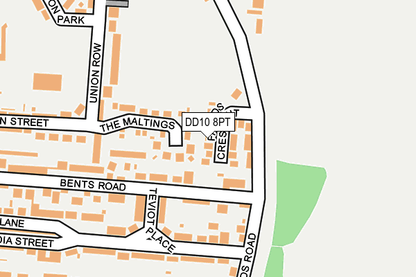 DD10 8PT map - OS OpenMap – Local (Ordnance Survey)