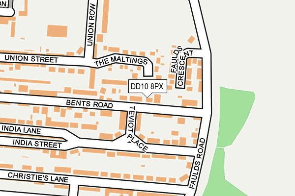 DD10 8PX map - OS OpenMap – Local (Ordnance Survey)