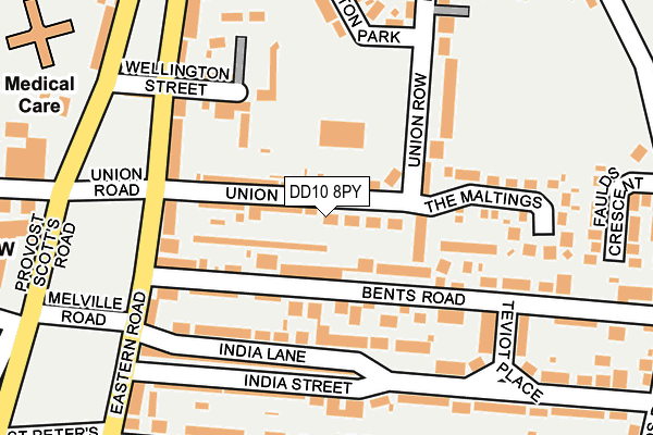 DD10 8PY map - OS OpenMap – Local (Ordnance Survey)