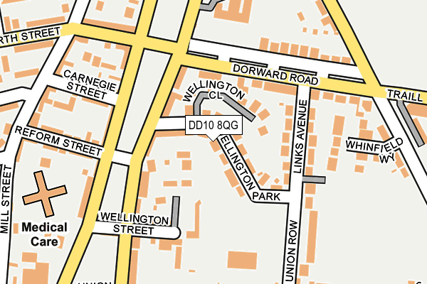 DD10 8QG map - OS OpenMap – Local (Ordnance Survey)