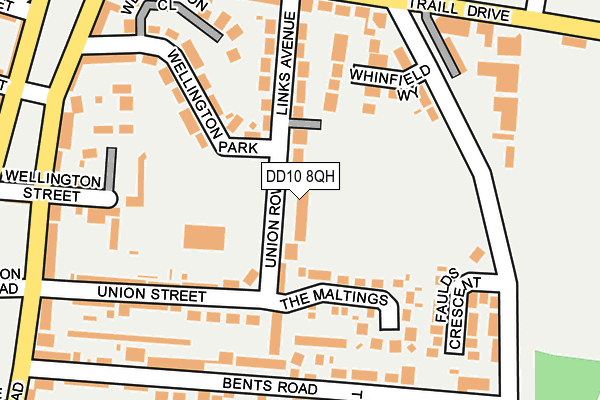 DD10 8QH map - OS OpenMap – Local (Ordnance Survey)