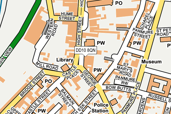DD10 8QN map - OS OpenMap – Local (Ordnance Survey)