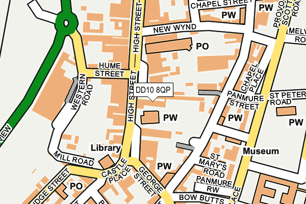 DD10 8QP map - OS OpenMap – Local (Ordnance Survey)