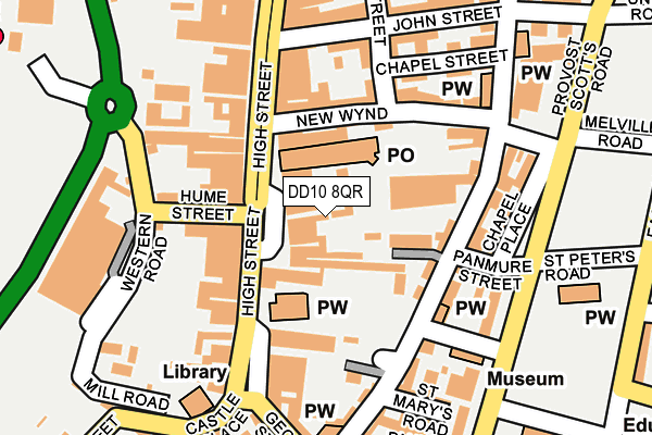DD10 8QR map - OS OpenMap – Local (Ordnance Survey)