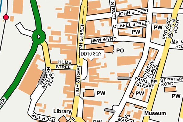 DD10 8QY map - OS OpenMap – Local (Ordnance Survey)