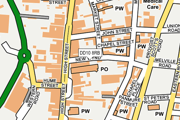 DD10 8RB map - OS OpenMap – Local (Ordnance Survey)