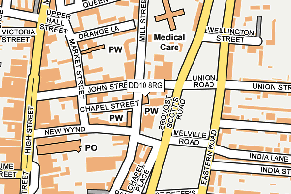 DD10 8RG map - OS OpenMap – Local (Ordnance Survey)