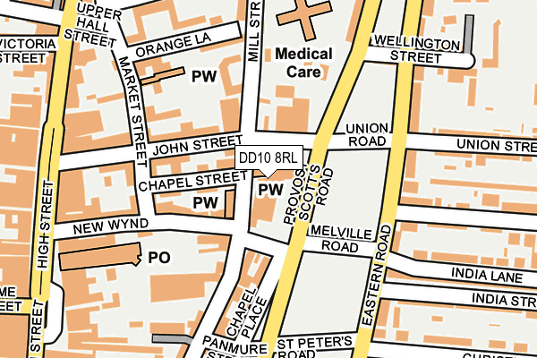 DD10 8RL map - OS OpenMap – Local (Ordnance Survey)