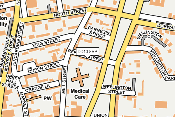 DD10 8RP map - OS OpenMap – Local (Ordnance Survey)