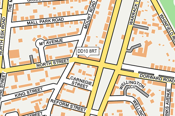 DD10 8RT map - OS OpenMap – Local (Ordnance Survey)