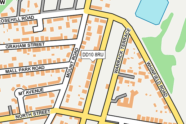DD10 8RU map - OS OpenMap – Local (Ordnance Survey)