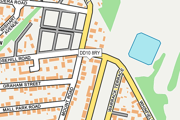 DD10 8RY map - OS OpenMap – Local (Ordnance Survey)