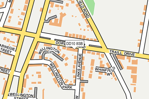 DD10 8SB map - OS OpenMap – Local (Ordnance Survey)